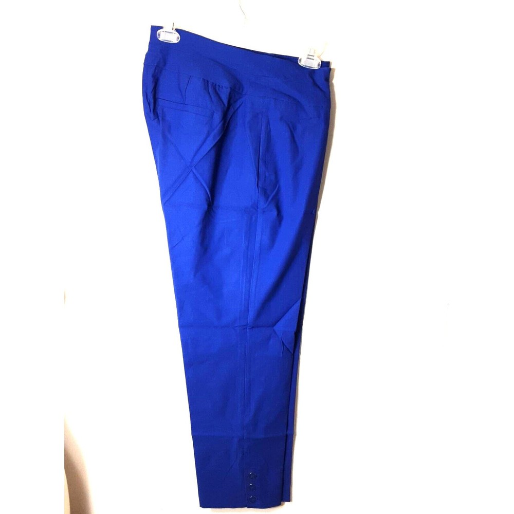 Ashley Stewart NWT Pull on Pants Size 14/16 Blue